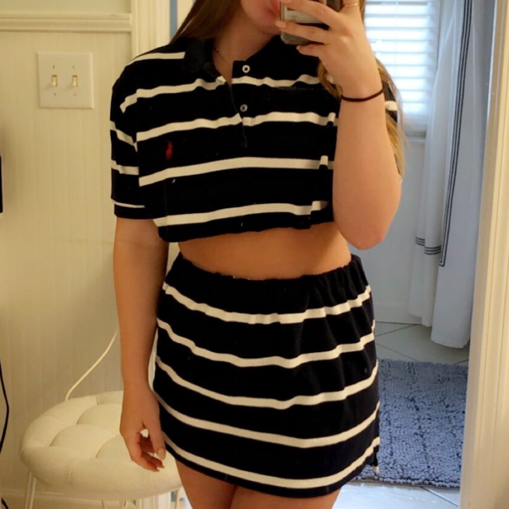 Handmade Vintage Polo Rework Two Piece Set - Picture 4 of 4